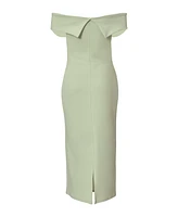 Quiz Women's Scuba Crepe Button Front Maxi Dress