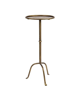 Creative Co-op 12.3" Metal Martini Footed Base Cocktail Table