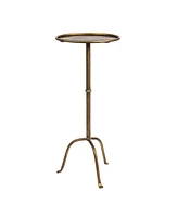 Creative Co-op 12.3" Metal Martini Footed Base Cocktail Table