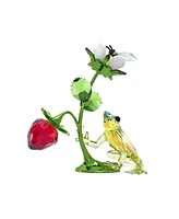 Swarovski Idyllia Frog, Bee and Strawberry Figurine