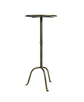 Creative Co-op 12.3" Metal Martini Footed Base Cocktail Table