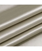 Kate Aurora 1 Piece Beige Regency Lux Rod Pocket Semi Sheer Window Curtain Panel
