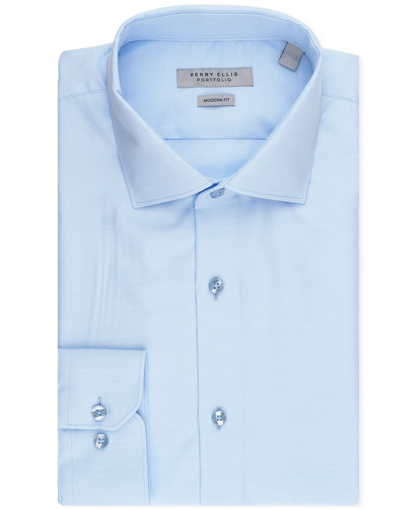 Perry Ellis Portfolio Men's Twill Dress Shirt