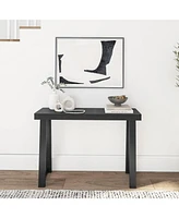 Plank+Beam Solid Wood Console Table, 46.25 Inch, Sofa Table, Narrow Entryway Table for Hallway, Behind The Couch, Living Room, Foyer, Easy Assembly