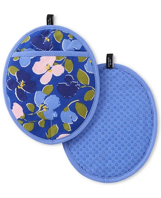 kate spade new york Painterly Bouquet Pot Holder Set, 8" x 10"