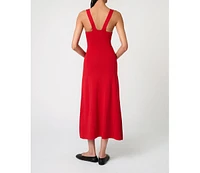 WeWoreWhat Women's Scoop Neck Midi Dress