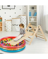 3-in-1 Climbing Set Foldable and Adjustable Kids Triangle Set