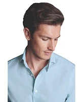 Charles Tyrwhitt Men's Non-Iron Stretch Twill Slim Fit Shirt Single Cuff
