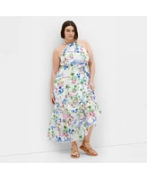 City Chic Plus Island Breeze Maxi Dress
