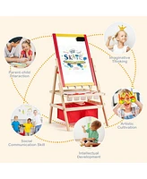 Flip-Over Double-Sided Kids Art Easel