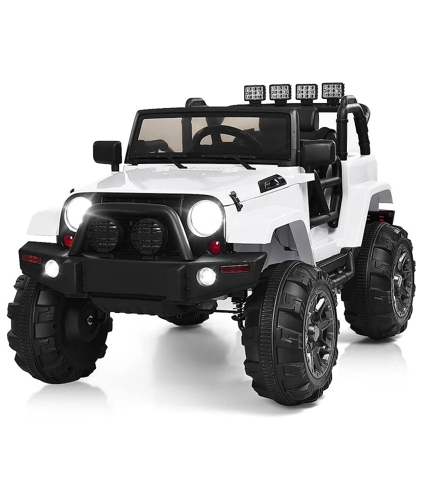 12V Electric Ride On Truck with Parental Remote Control and Led Lights