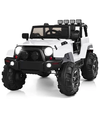 12V Electric Ride On Truck with Parental Remote Control and Led Lights