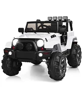 12V Electric Ride On Truck with Parental Remote Control and Led Lights