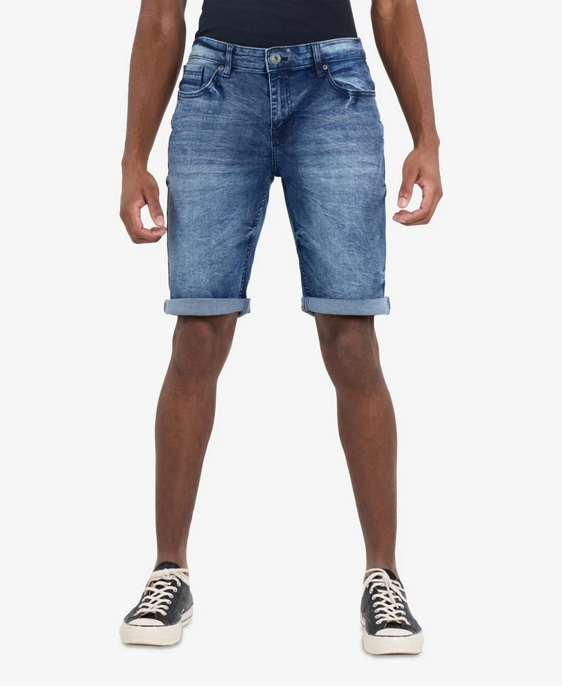 Cultura Men's Roll Up Denim Shorts