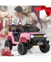 12V Kids Ride on Truck Car with Parental Remote and Music Player