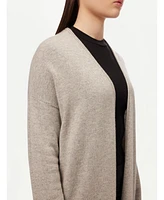 Gobi Cashmere Women's 3D Longline Cardigan