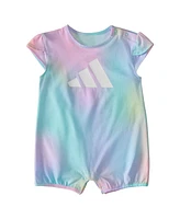 adidas Baby Girls Short Sleeve Printed Shortie Romper