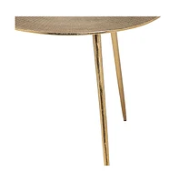 Minimalist Metal Round Accent Table – Stylish and Functional