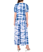 Sam & Jess Women's Tie-Dyed Tie-Front Top