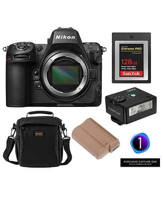 Nikon Z8 Mirrorless Camera, Bundle with Alpine 140 Bag, 128GB CFexpress Type-b Memory Card, En-EL15c Li-Ion Battery Pack, Capture One Pro Camera Bundl