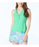 Beach House Women's Nina Ruffled Trim Tankini Top