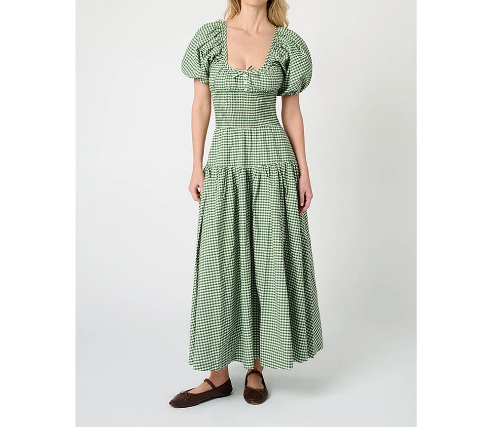 WeWoreWhat Women's Smocked Waist Midi Dress