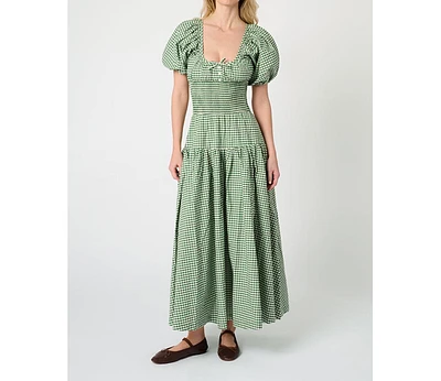 WeWoreWhat Women's Smocked Waist Midi Dress