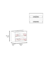 Smoot Floating Vanity with Two Drawers and Sink, White