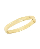 Robert Lee Morris Soho Gold and Silver Textured Bangle Bracelet