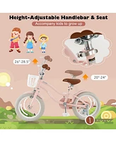 "14" Kids Bike for Boys and Girls Aged 3-8 Years with Training Wheels