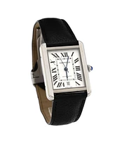 Pre-Owned Cartier Tank Solo Automatic Watch in Stainless Steel and Leather 31mm