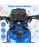 Kids Ride-on Motorcycle 6V Battery Powered Motorbike with Detachable Training Wheels