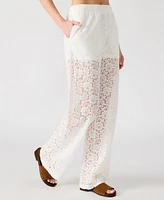 Steve Madden Women's Venetia Lace Wide Leg Pants