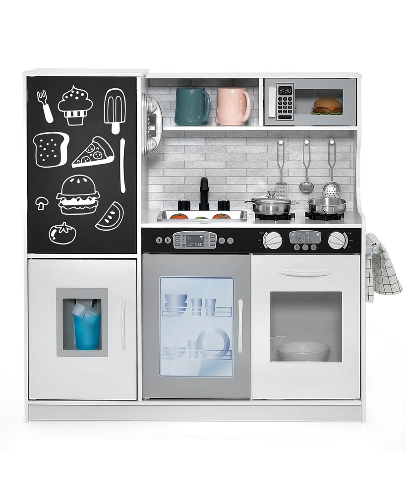 Toddler Pretend Play Kitchen for Boys and Girls 3-6 Years Old
