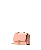 Kate Spade New York Women's Deco Pebbled Mini Flap Chain Crossbody Bag