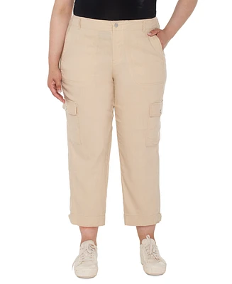 Liverpool Los Angeles Plus Cropped Cargo Pants