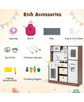 Kids Modern Toy Kitchen Playset with Attractive Lights and Sounds