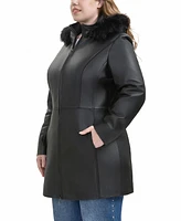 Bgsd Plus Greta Leather Parka Coat