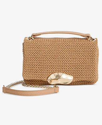 I.n.c. International Concepts Mini Ajae Straw Crossbody, Exclusively at Macy's