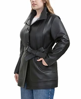 Bgsd Plus Erika Leather Coat