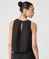 French Connection Women's Birdie Crewneck Sleeveless Top