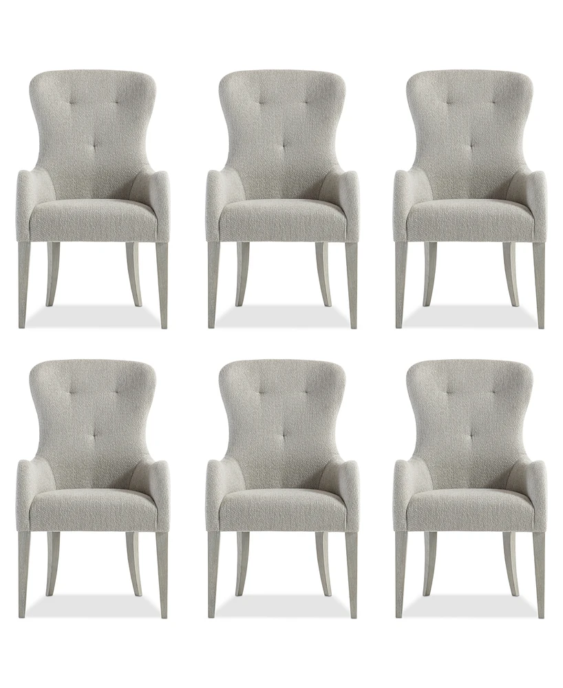Cornelia 6-Pc. Tufted Arm Chair Set