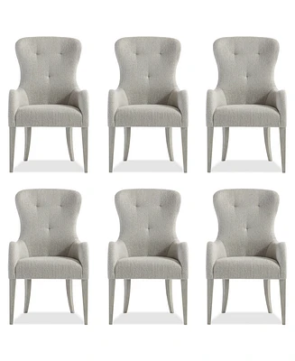 Cornelia 6-Pc. Tufted Arm Chair Set