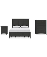Hedworth California King Storage 3-Pc. Set (Bed, Chest & Nightstand)