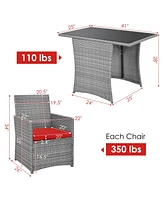 Gymax 3PCS Outdoor R