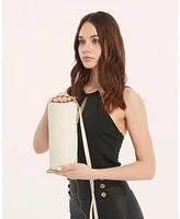 Cylinder Leather Shoulder Bag