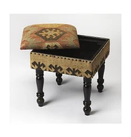 Upholstered Linen Ottoman for Cozy Living Room and Modern Home Accent