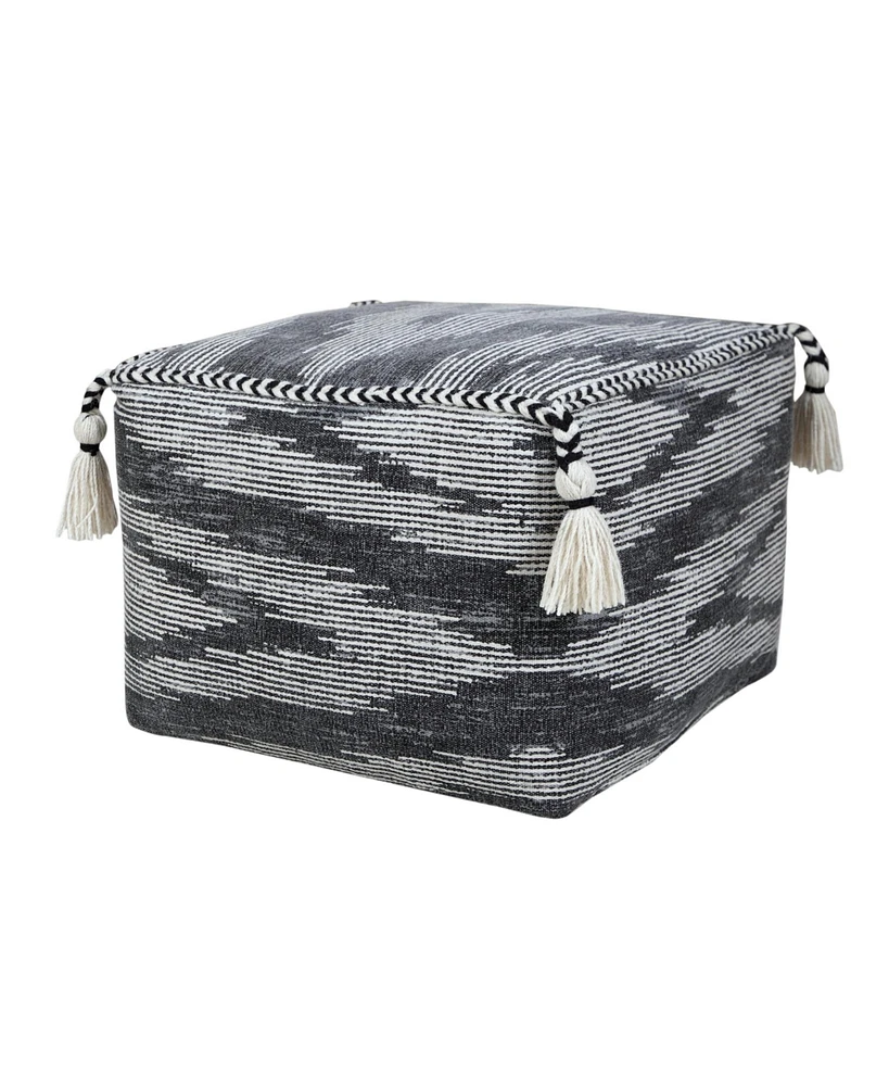 Cotton Ottoman for Living Room Footrest and Cozy Home Seating