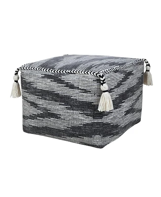 Cotton Ottoman for Living Room Footrest and Cozy Home Seating