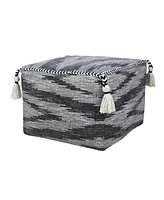 Cotton Ottoman for Living Room Footrest and Cozy Home Seating
